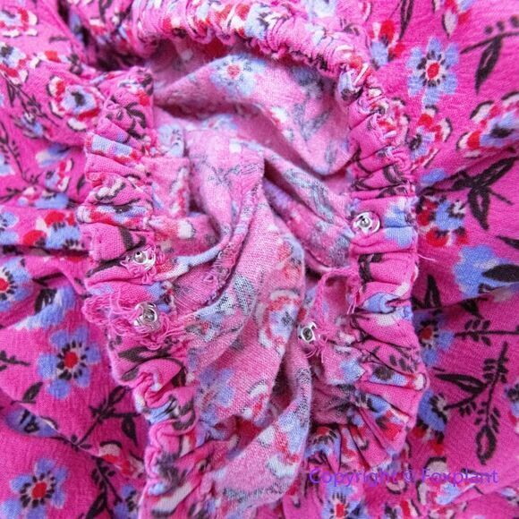 New! Free People James Smock Off the Shoulder pink Top, size L - Picture 15 of 16
